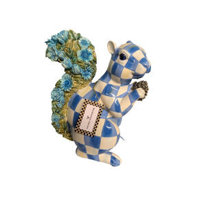 MACKENZIE CHILDS Autumn Squirrel Royal Check